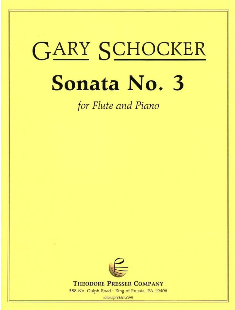 Schocker, Gary - Sonata No. 3 for Flute and Piano