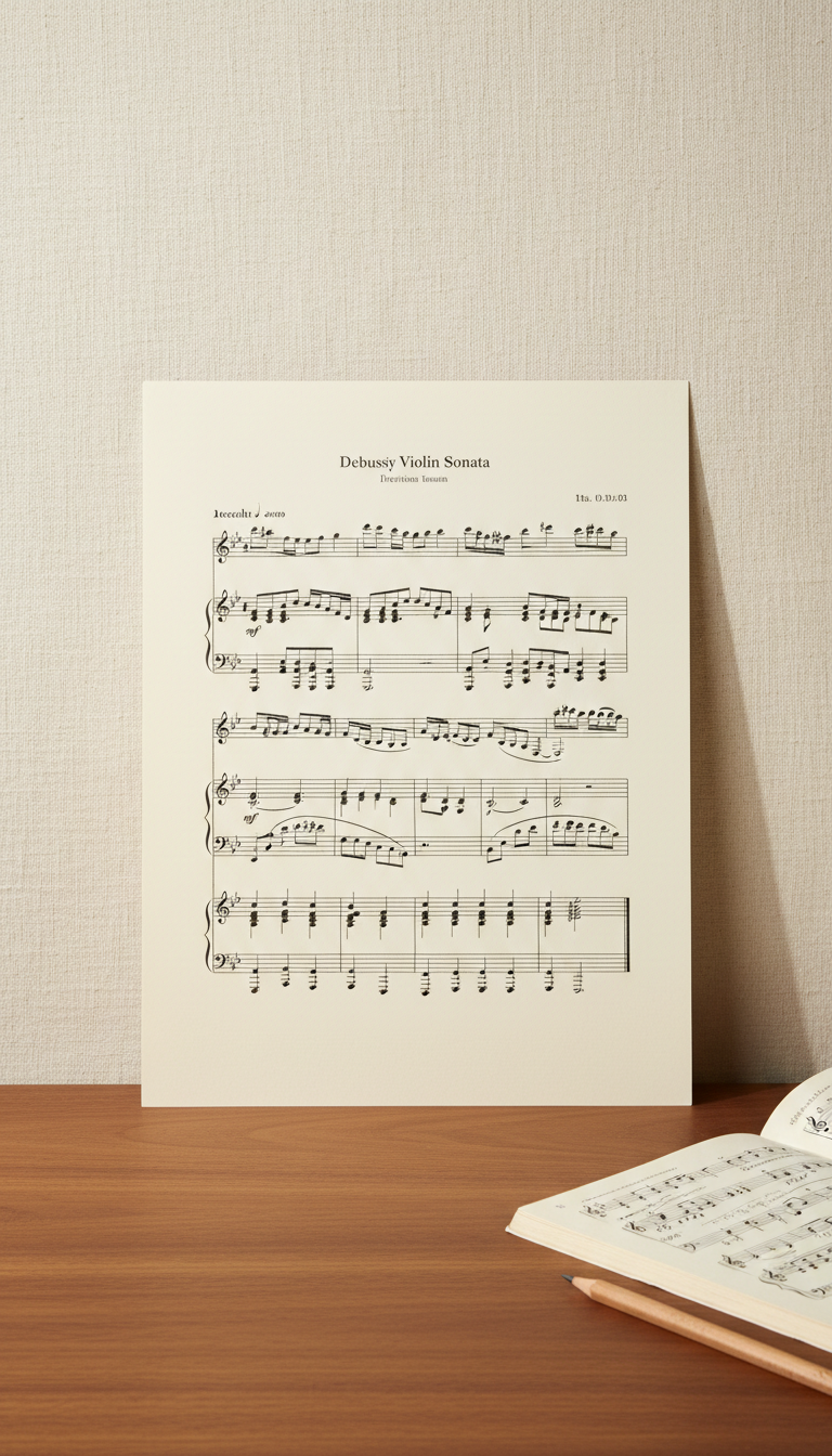 Debussy Violin Sonata Premium Print