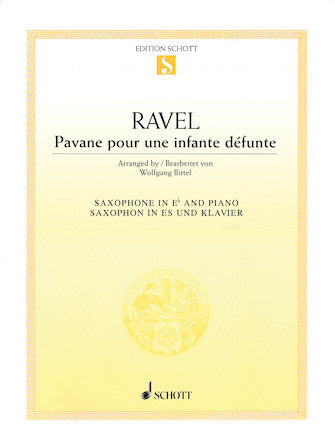 M. Ravel- Pavane pour une infante defunte, for saxophone and piano