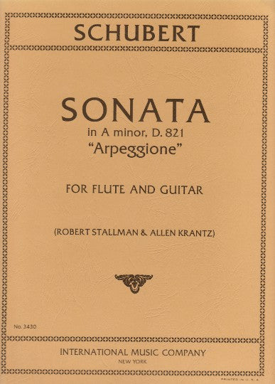 Sonata in A minor, D. 821 ('Arpeggione') for flute and guitar
