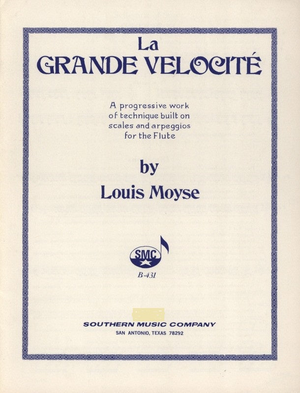 Moyse, Louis - La Grande Velocite