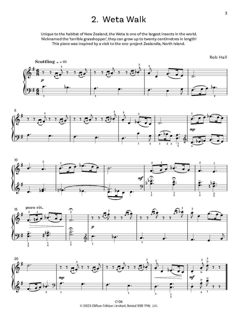 Hall, Rob: Eighteen Easy Escapes for Piano - Digital Download