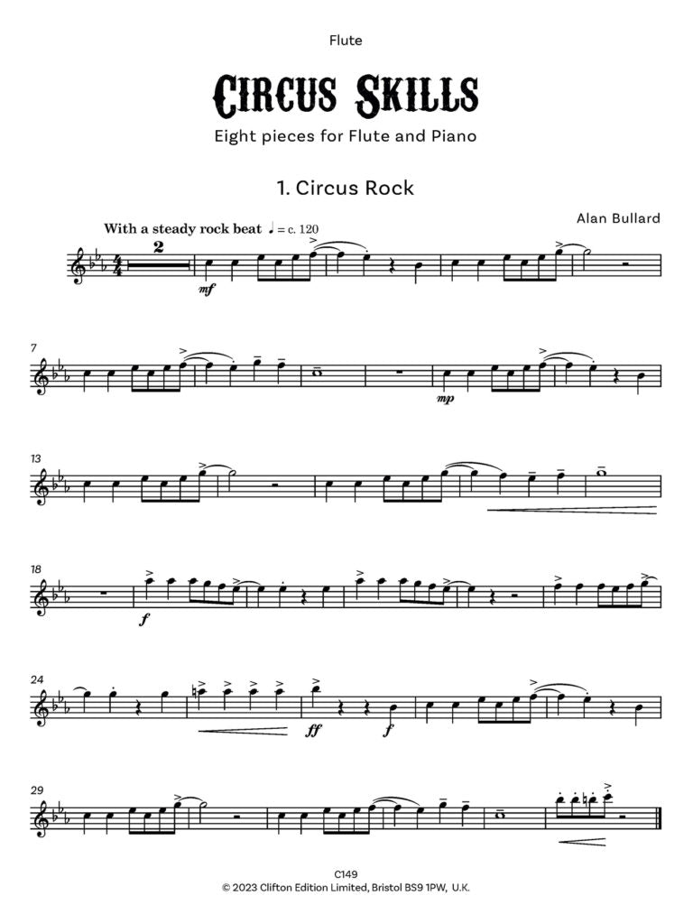 Bullard, Alan: Circus Skills for Flute (with optional backing tracks)