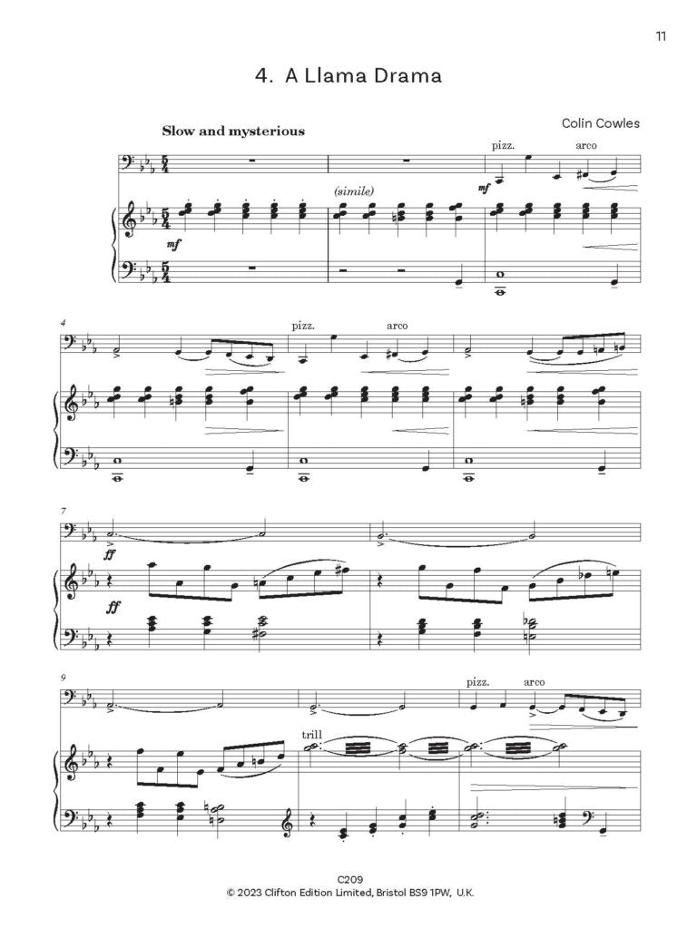 Cowles, Colin: Who’s Zoo? Cello & Piano A Who’s Who of the Animal World. - Digital Download