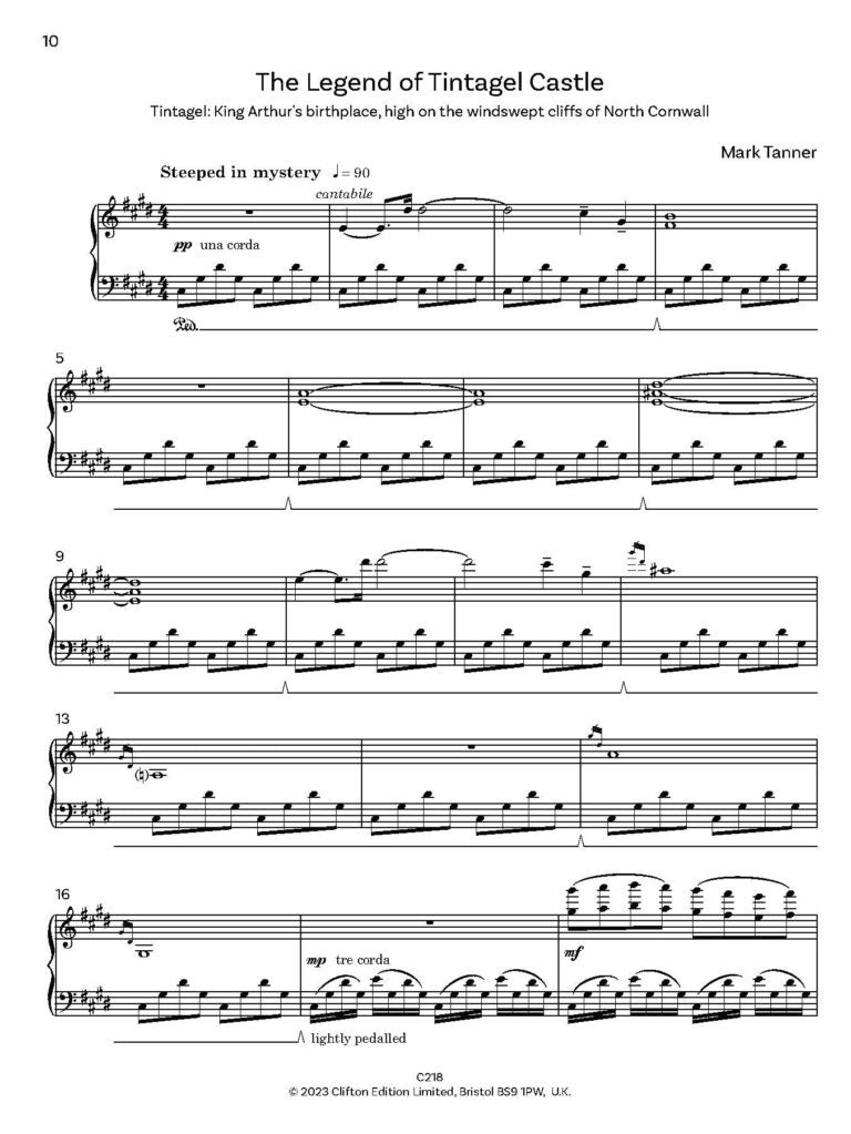 Tanner, Mark: Soundscapes for piano - Digital Download