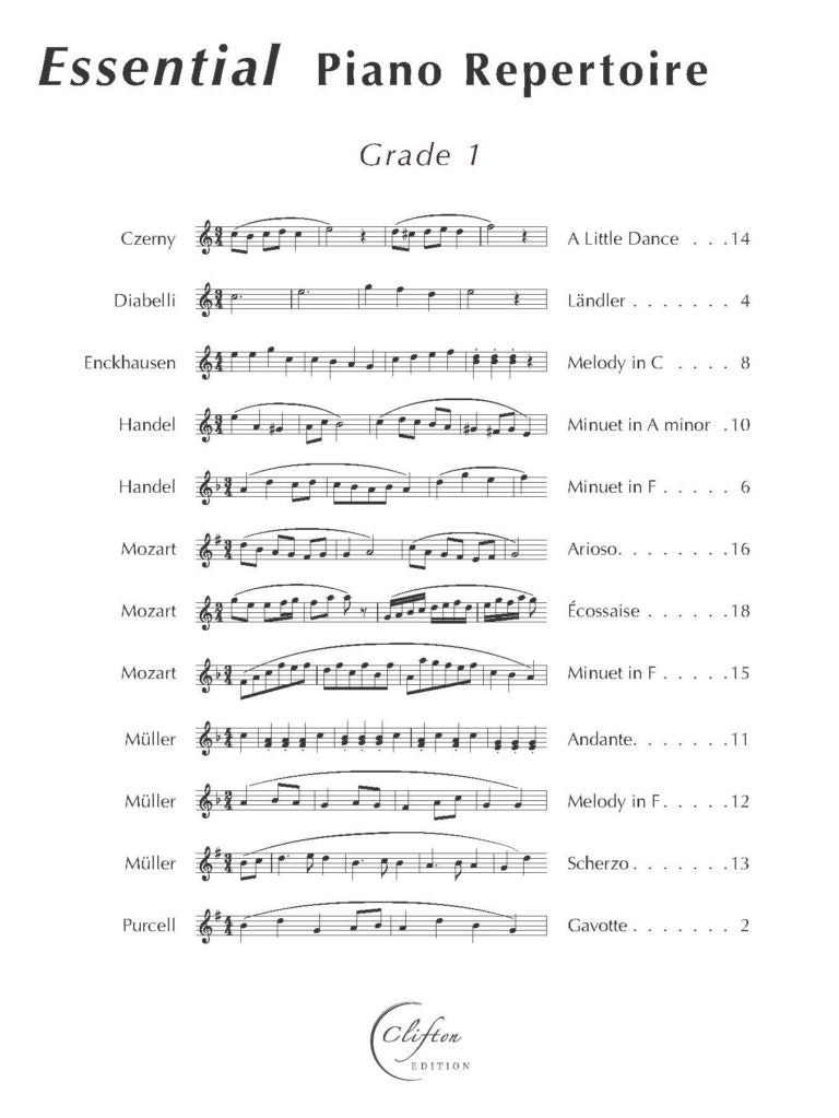 Essential Piano Repertoire: Grade 1 - Digital Download