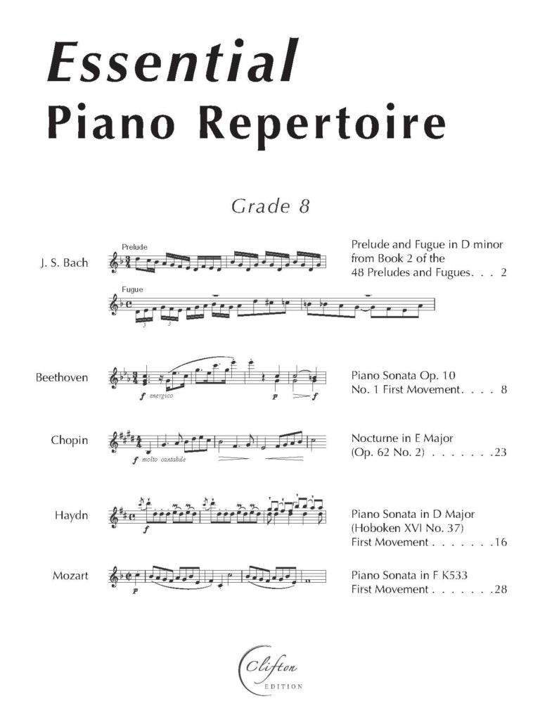 Essential Piano Repertoire: Grade 8 - Digital Download