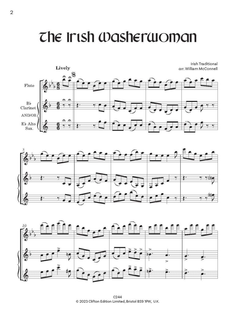 McConnell, W - Jiggery Folkery, Flute & Clarinet/Sax - Digital Download