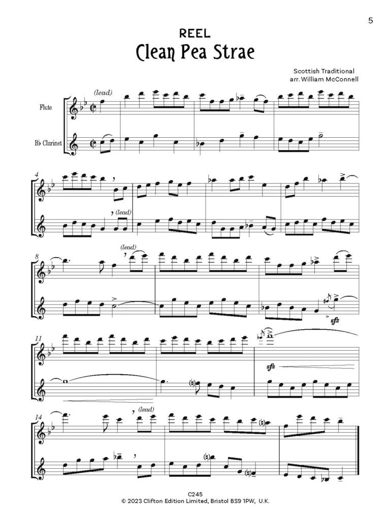 McConnell, W - Get Reel for flute & Clarinet - Digital Download