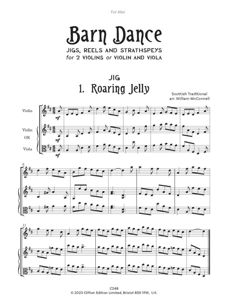 McConnell, William: Barn Dance: Violin Duet or Violin & Viola Duet - Digital Download