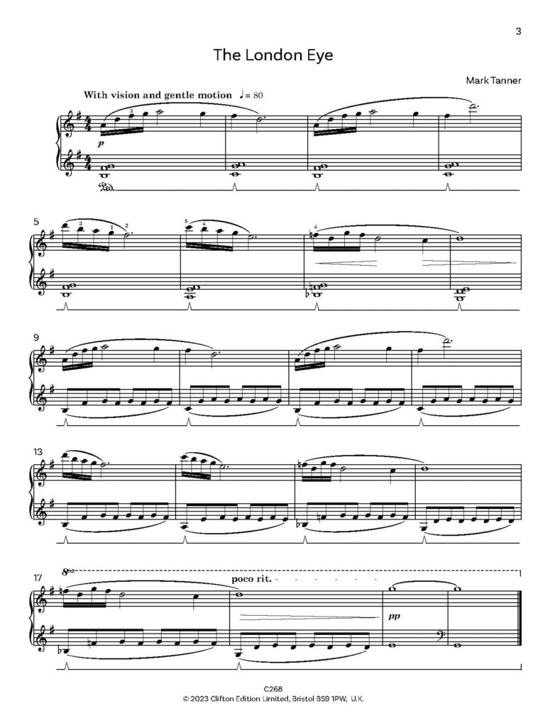 Tanner, Mark: Cityscapes for Piano Grades 2 – 5 - Digital Download