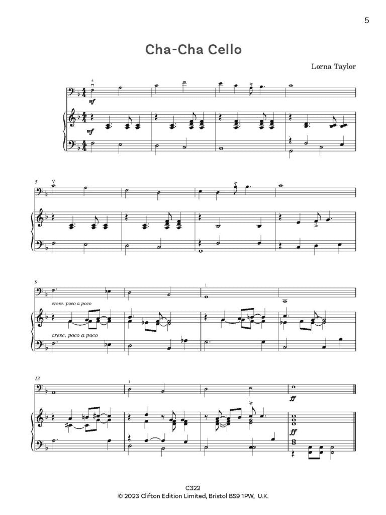 Taylor, Lorna: Go Fourth – Position changing for the Cello (Cello & PIano/Backing tracks) - Digital Download