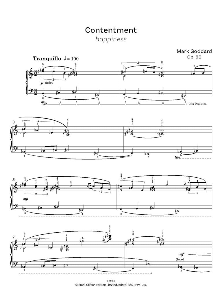 Goddard, Mark: About a Minute – Piano - Digital Download