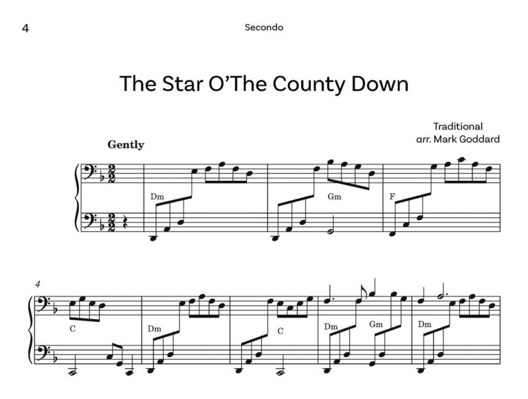 Irish Folk Music for Piano Duet: arr. Mark Goddard - Digital Download