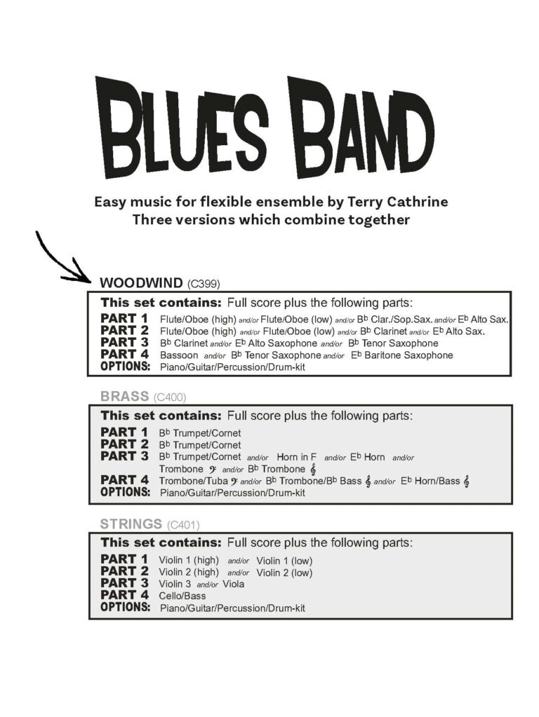 Terry, Catherine - Blues Band Woodwind for Flexible Ensemble