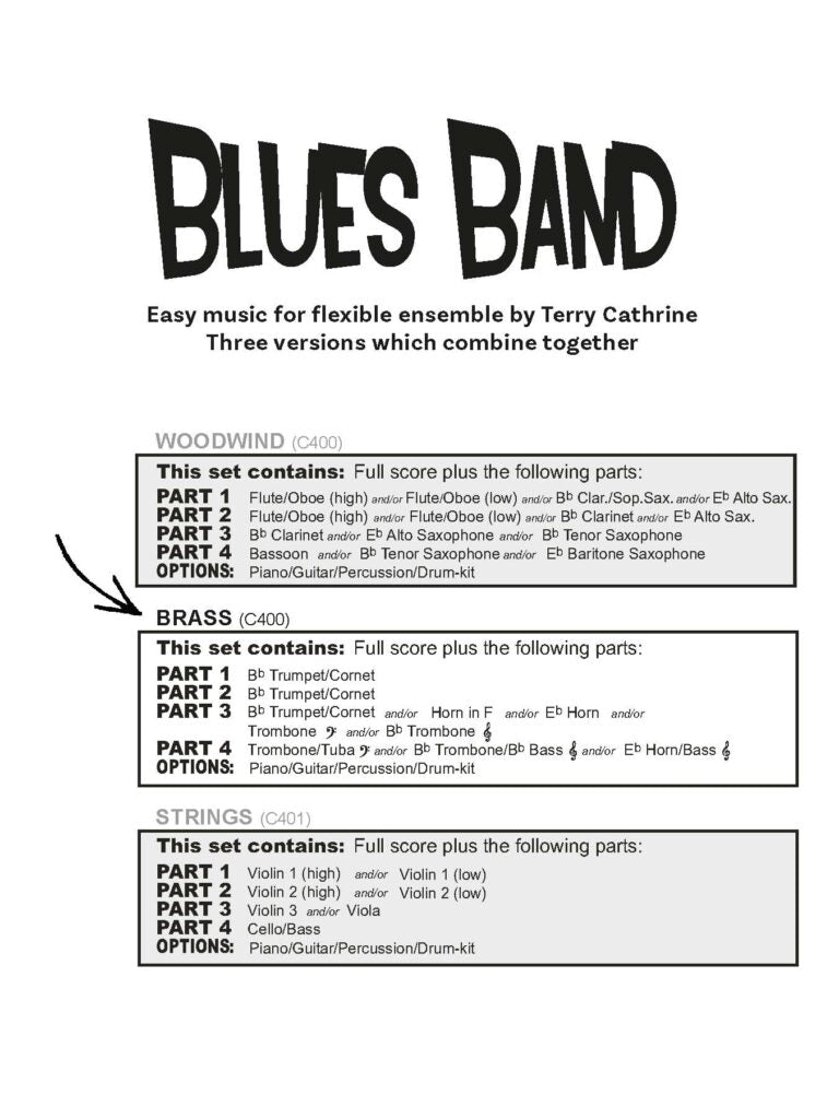 Terry, Catherine - Blues Band Brass for Flexible Ensemble