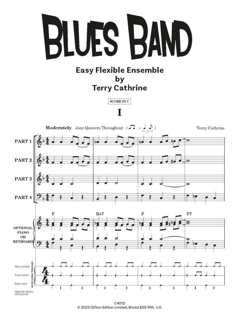 Terry, Catherine - Blues Band Strings for Flexible Ensemble