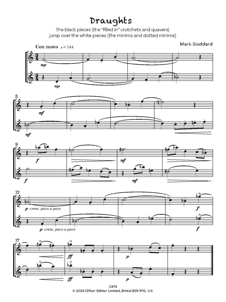 Goddard, Mark: Tricks and Games for Oboe Duet - Digital Download