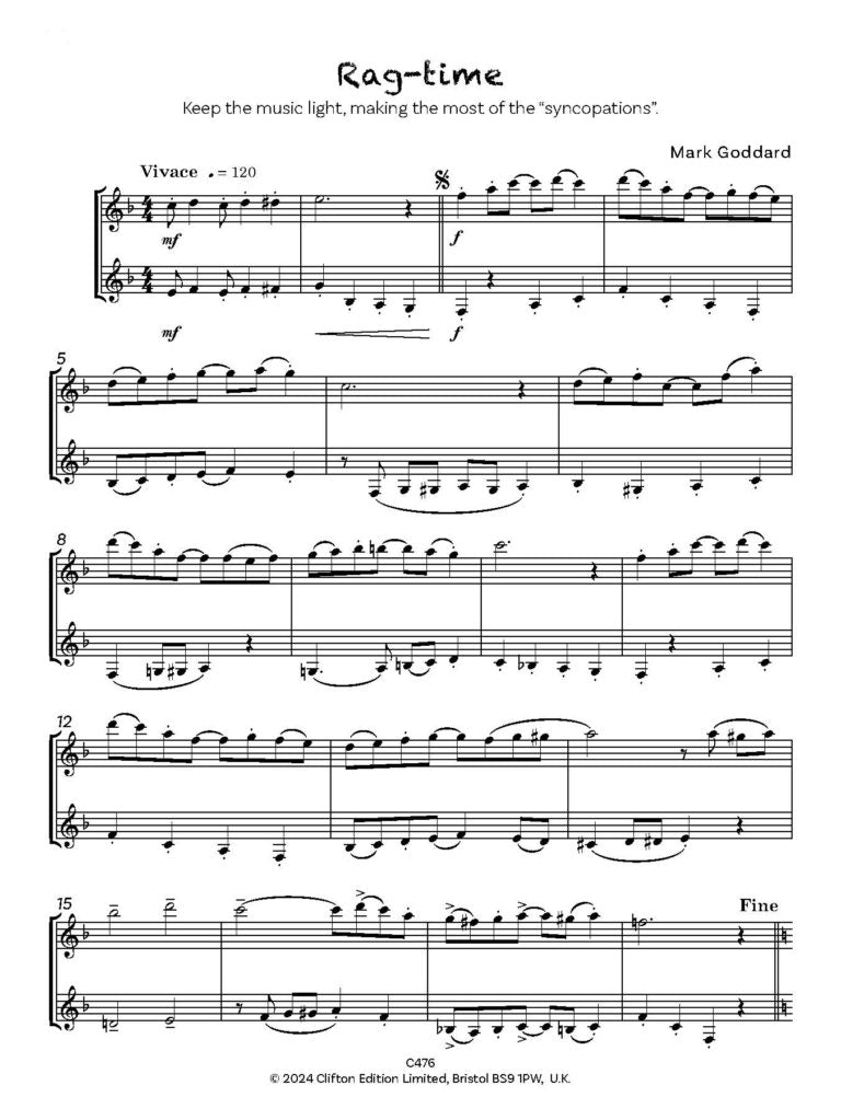 Goddard, Mark: Tricks and Games. Clarinet Duet - Digital Download