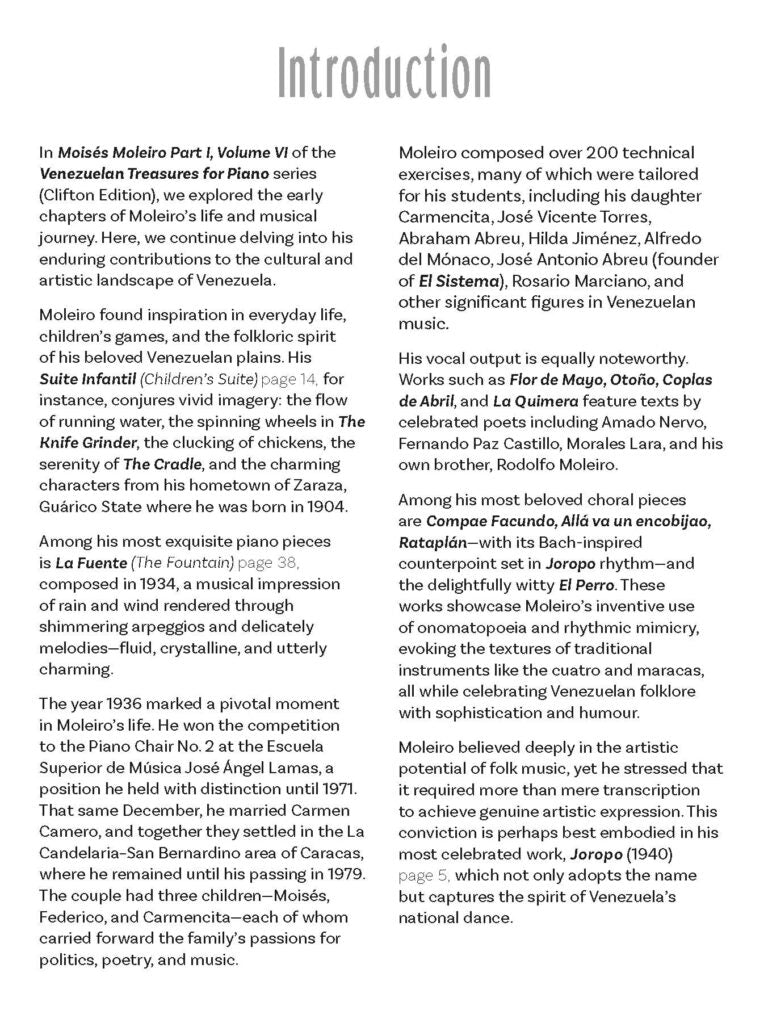 Moleiro, Moises - Venezuelan Treasures for Piano Volume 7 - Digital Download