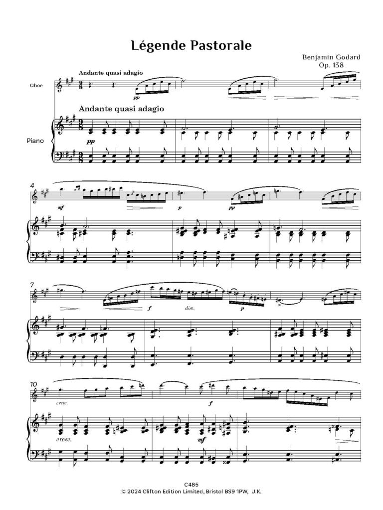 A Nineteenth Century Collection for Oboe & Piano Volume 1 - Digital Download
