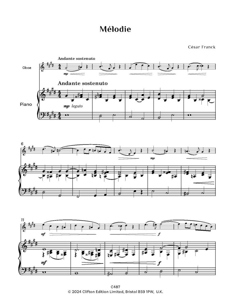 A Nineteenth Century Collection for Oboe & Piano Volume 3 - Digital Download