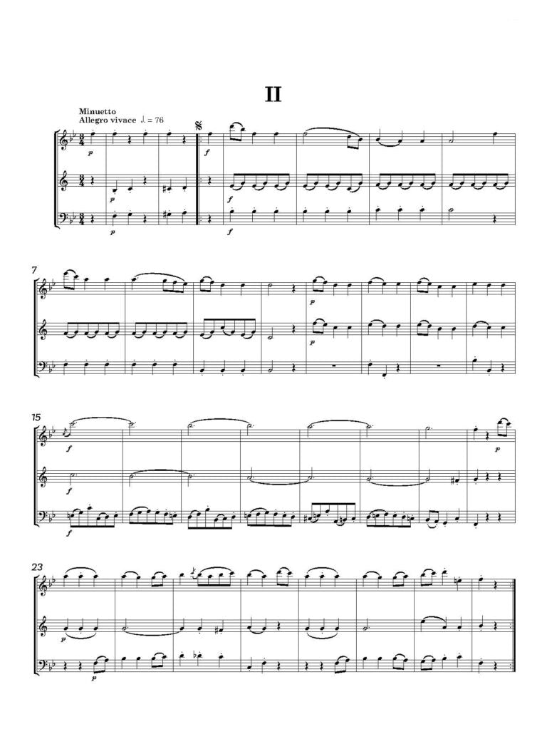 Eugène Walckiers ed. C M M Nex ed. F H Nex - Trio Op. 12 No. 1 in B flat Score and Parts- Digital Download