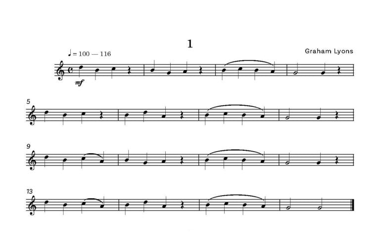 Lyons, Graham - Twenty Four Melodic Studies for Saxophone for the first three years- Digital Download