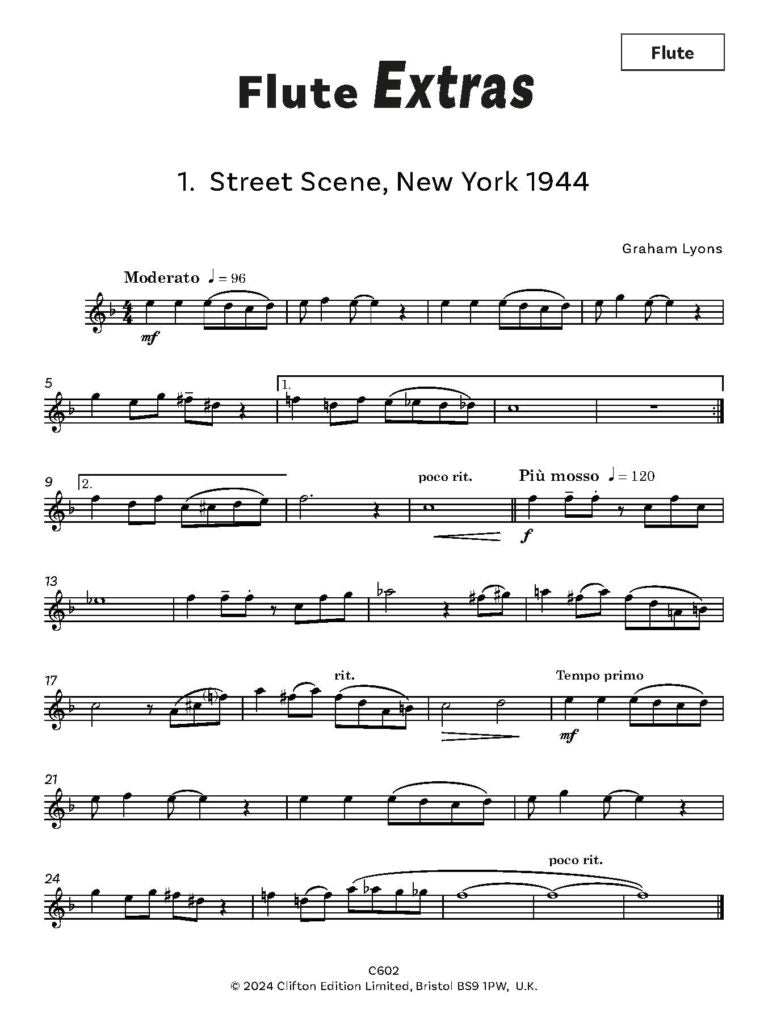 Lyons, Graham - Flute Extras - Digital Download