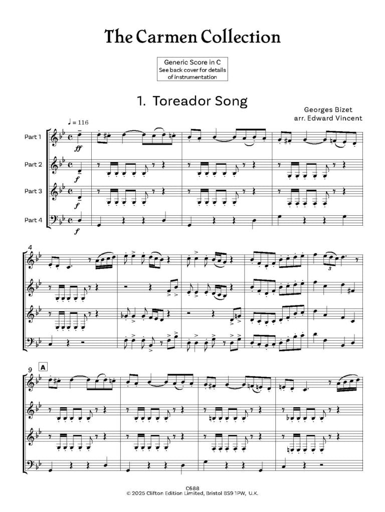 Carmen Collection for flexible ensemble - Digital Download