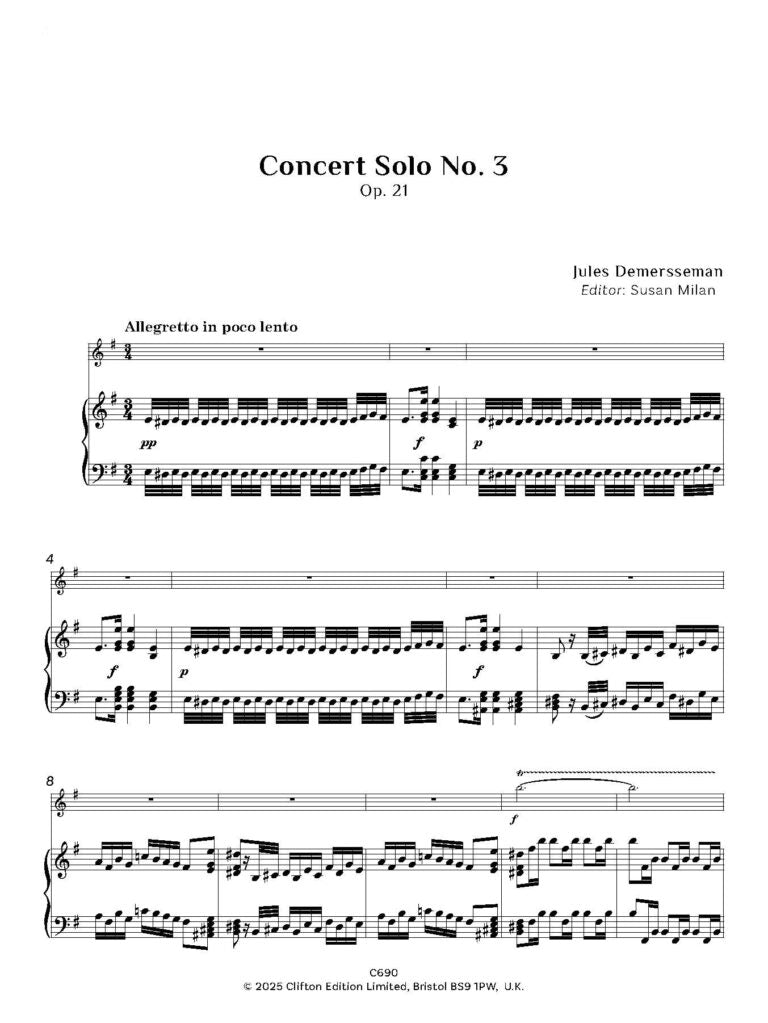 Demersseman - The Concert Solos Nos. 1-3 (Opp.19-21) - Digital Download