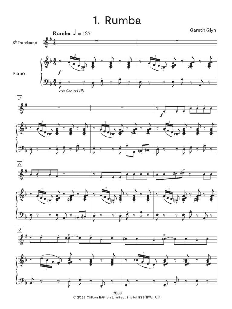 Star Turn Bb Trombone (treble clef) & Piano