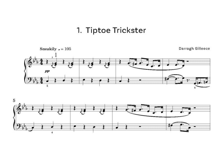Gilleece, Darragh - Jazztopia Jazz and Blues inspired pieces - Digital Download