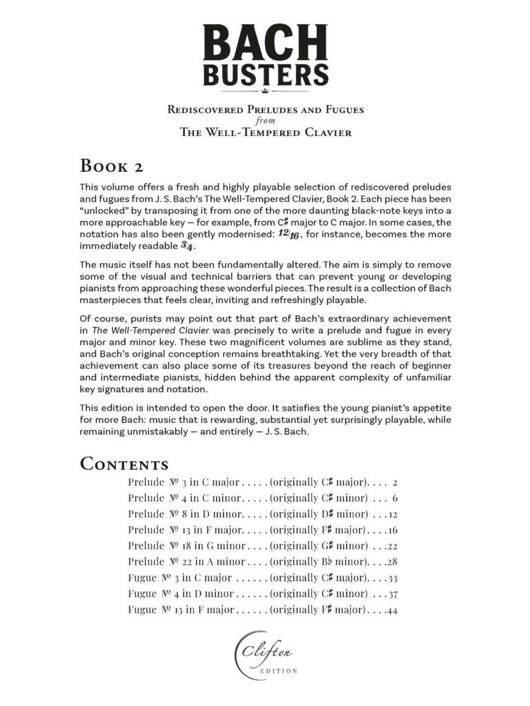 Bach Busters Book 2 Unlocked from The Well-Tempered Clavier - Digital Download