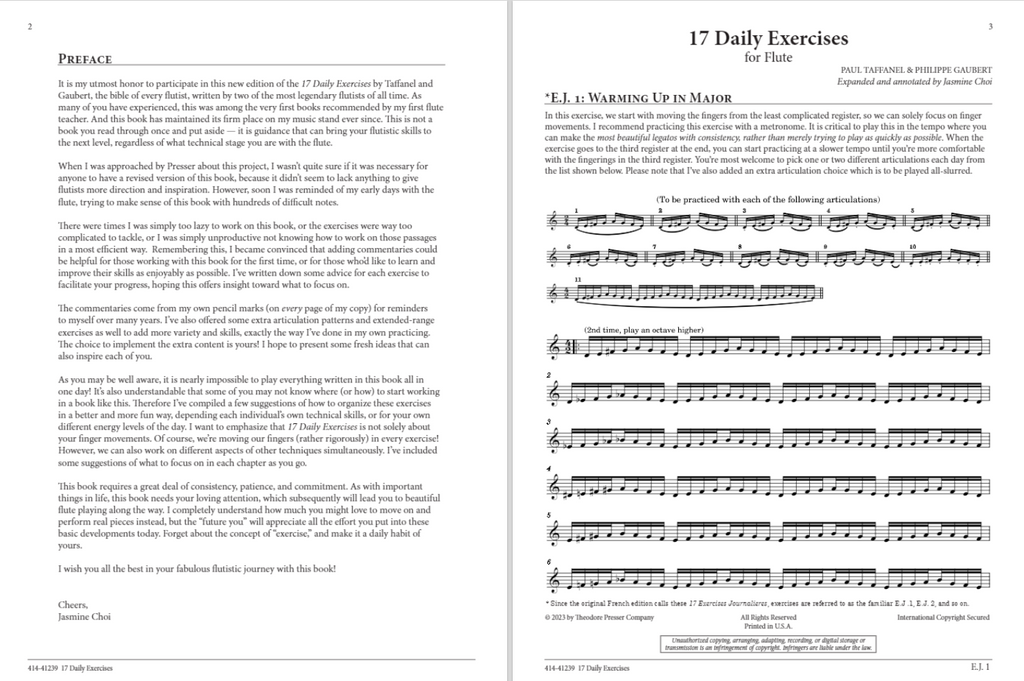 Taffanel & Gaubert's The complete 17 Grands Exercices Journaliers with