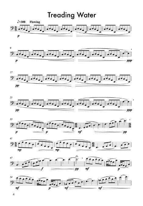 Hankin, Jen - Five short thoughts for solo bass instrument (Digital Download)