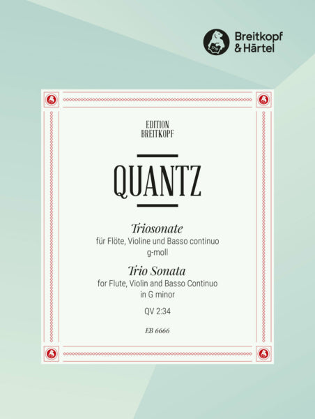Quantz - Trio Sonata in G minor QV 2:34 (Digital Edition)