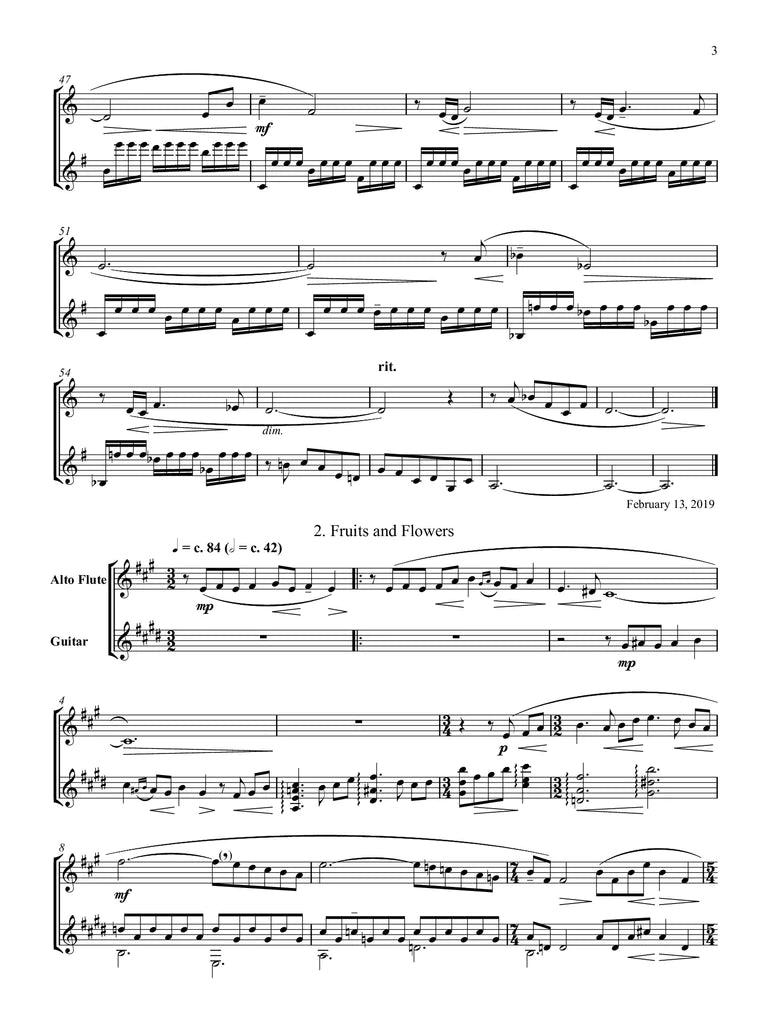Schocker - Offerings for Alto Flute and Guitar - FG46