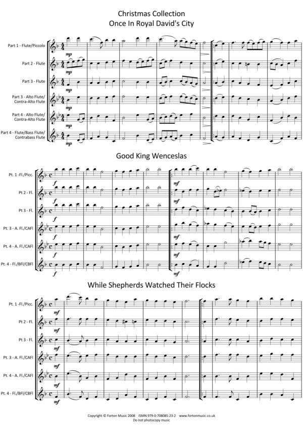 Rainford- A Christmas Collection Vo 1 for flute quartet - Digital Download