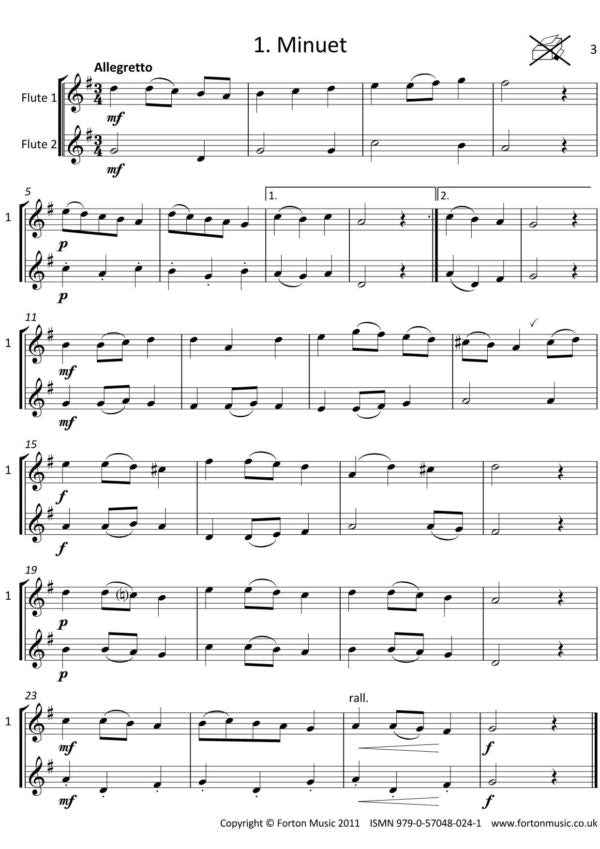 Gourlay, Karen - Dazzling Duos two flutes Grade 2 - Digital Download