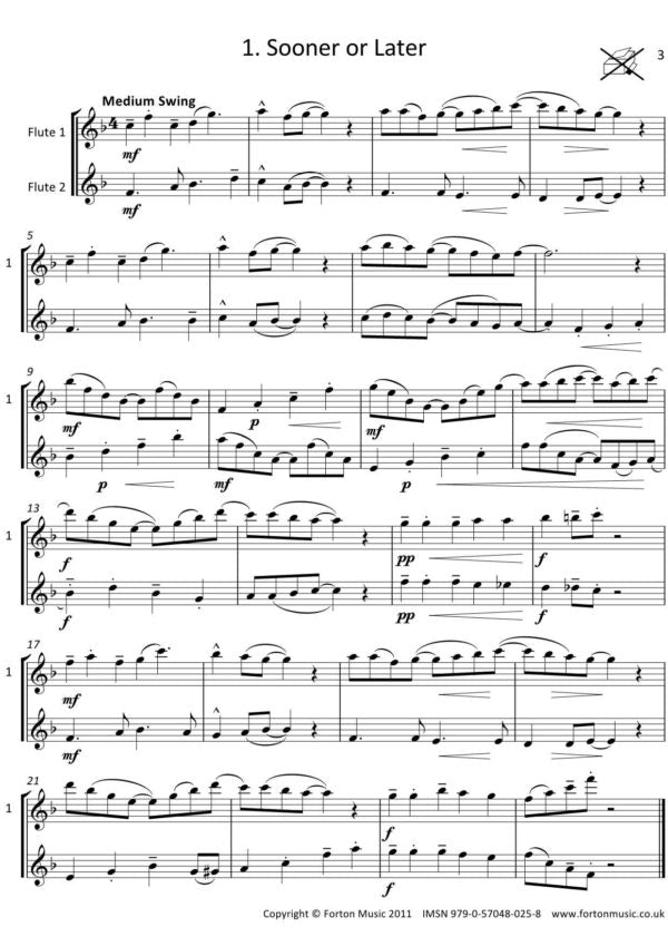 Gourlay, Karen - Dazzling Duos two flutes Grade 3 - Digital Download