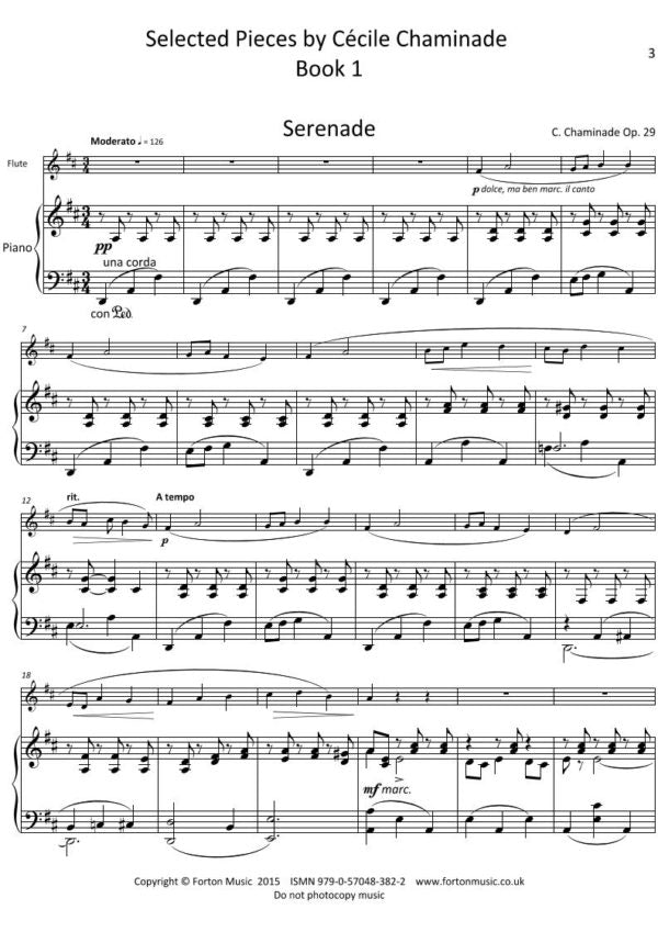 Chaminade, C - Selected Pieces for flute and piano (Digital Download)