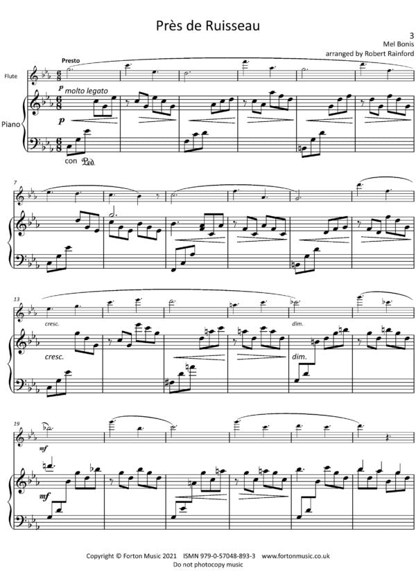 Bonis, Mel - Selected pieces for flute and piano (Digital Download)