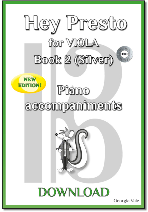 Hey Presto! for VIOLA Bk 2 (Silver) – Piano DOWNLOAD