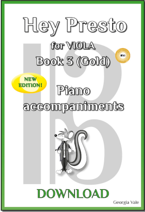 Hey Presto! for VIOLA Bk 3 (Gold) – Piano DOWNLOAD