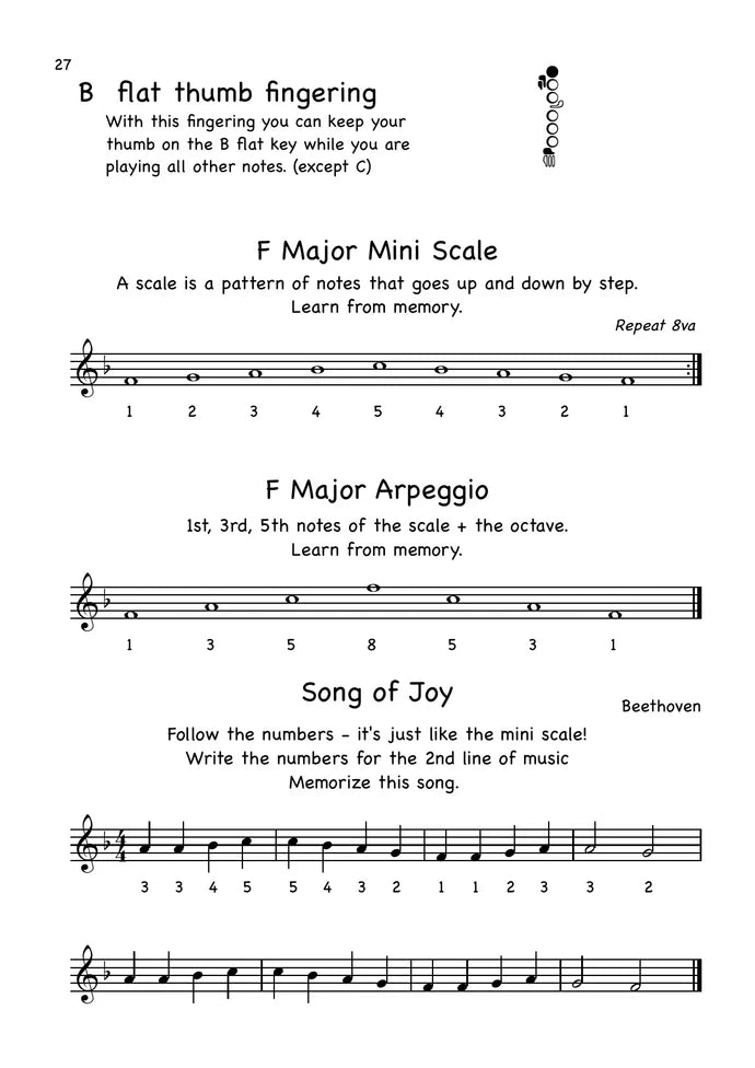 Lamorna’s Beginner Flute Book