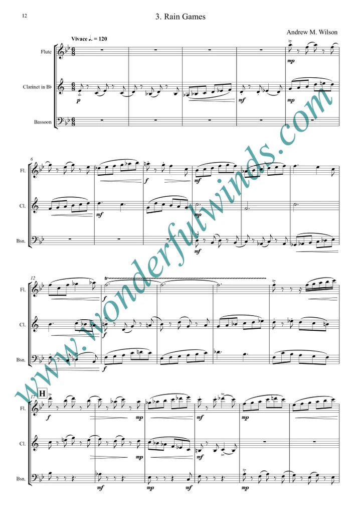 Wilson, A - The Weather Gauge for wind trio - Digital Download