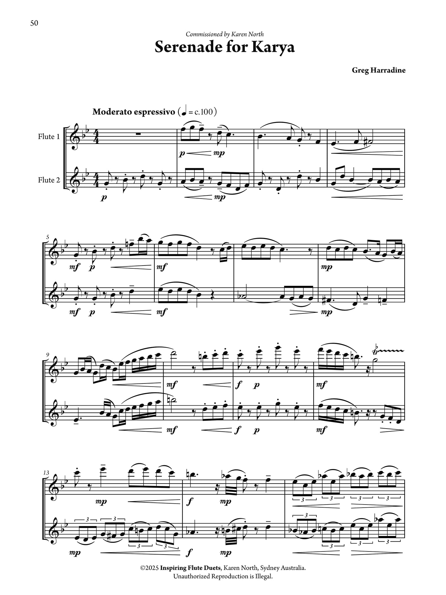 Inspiring Flute Duets by Karen North (ed.)