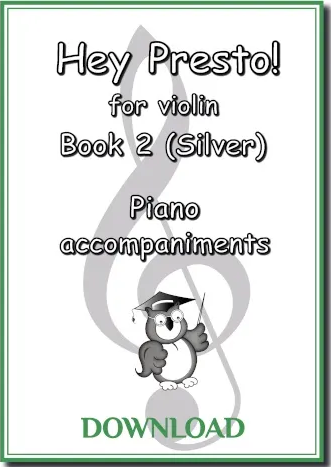Hey Presto! for Violin Bk 2 PIANO DOWNLOAD