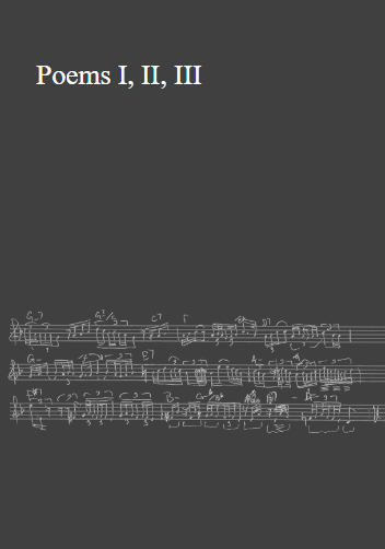 Greenaway, Sally - Poems I, II, III for flute and piano